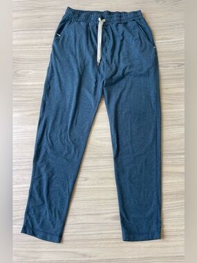 Vuori Navy Drawstring Joggers with White Tie